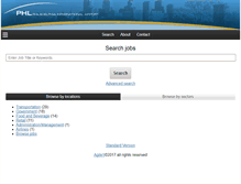 Tablet Screenshot of phljobportal.org
